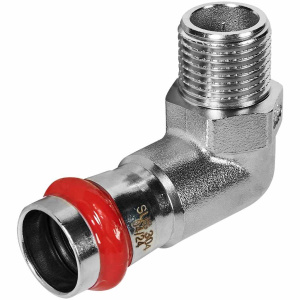 ROMMER Угольник-переходник ВПр-НР, 18х1/2, из нержавеющей стали прессовой