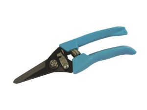 Секатор садовый с прямыми лезвиями, нержавеющая сталь, пластик. рукоятки, 180мм, (шт.)