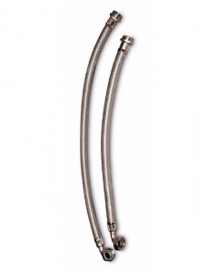 Соединительный шланг Ду-25 80см угловой, Резин.шланг в металлооплетке, угловой, L- 80см,