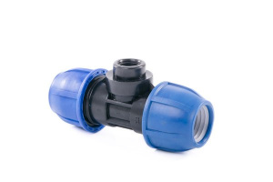 Тройник компрессионный, внутренняя резьба PN16 d 25х25 (1