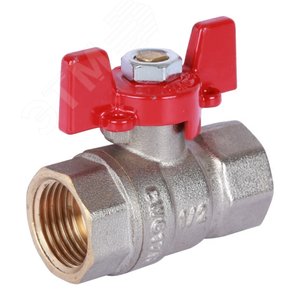 ROMMER Кран шаровой, ВР/ВР, ручка бабочка 1/2