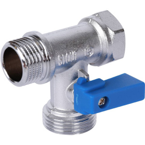 Кран шаровой проходной для стиральных и посудомоечных машин  STOUT 1/2