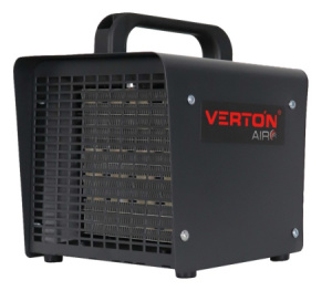 Электрический тепловентилятор Verton Air EH-3 (Корпус квадратный 200*195*205, РТС(металлокерамика)