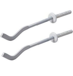 Кронштейн для радиатора с дюбелем, белый