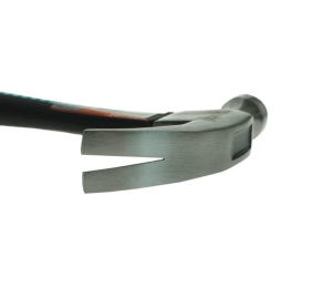 Молоток-гвоздодер, 450г. Кованый боек, полностью обрезин. рукоятка Sturm!