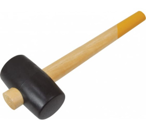 Киянка 400гр, распорная деревян. рукоятка d55 мм, чер резин, СОЮЗ