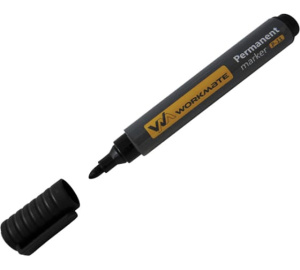 Маркер перманентный, цвет черный, ширина линии 3мм, (шт.)