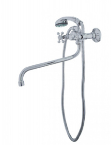 Смеситель для ванны I-TECH, LEO 20, двухвентильный, излив 30 см