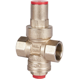 ROMMER Редуктор давления PN16 вн/вн 1/2  с выходом под манометр