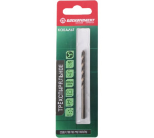 Сверло по металлу ТРЁХСПИРАЛЬНОЕ Кобальт 4,2х75мм БОЕКОМПЛЕКТ