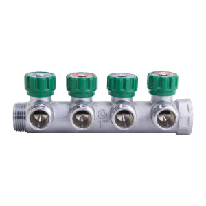 Коллектор Gappo евроконус 1х3/4х4 вых G1002.04