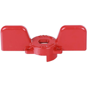 Ручка-бабочка STOUT для шарового крана красная 1