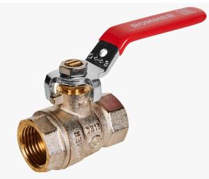 ROMMER Кран шаровой, ВР/ВР, ручка рычаг 1/2