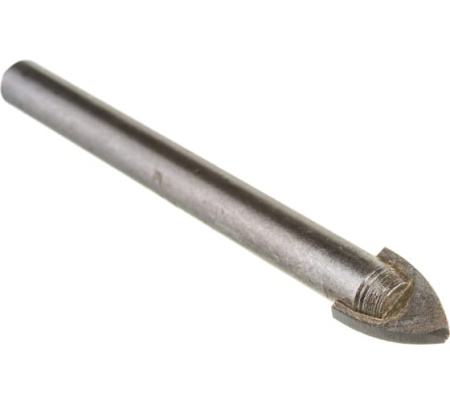 Сверло по стеклу и кафелю, d 10мм, круглый хвостовик, 2 грани, Sturm!