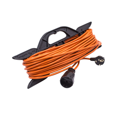 Удлинитель силовой на каркасе, 1 розетка,  ПВС 2х1,5мм², 16А, 3,5кВт, б/з, 20м , (шт.)