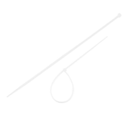 Хомуты нейлоновые, белые, 200х2,5мм 100шт., (уп)