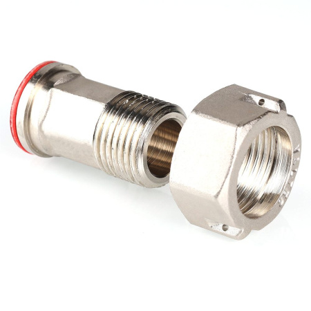 Полусгон с накидной гайкой для счетчика 1/2