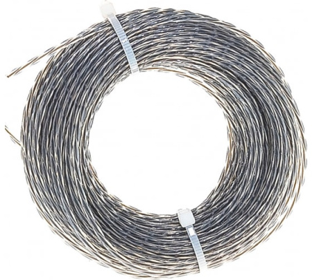 Леска для триммера, d=2.0мм, l=15 м, КРУЧЕНЫЙ КВАДРАТ, армиров. картон, Sturm!