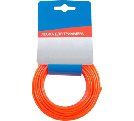 Леска для триммера, d=2.4мм, l=120м, КРУЧЕНЫЙ КВАДРАТ, оранж., БОБИНА, Sturm!