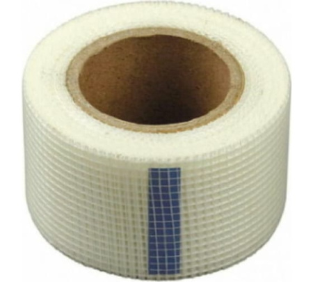 Серпянка стеклотканевая самоклеящаяся сетчатая армирующая лента, лавсан, 50ммх45м