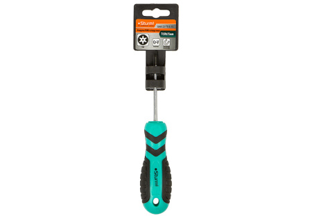 Отвертка TORX с ОТВЕРСТ. магнит. наконеч., эрго ручка TT15H*75мм, Sturm!