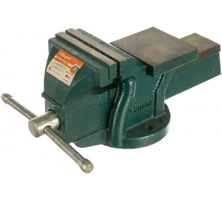 Тиски слесарные 100мм, УСИЛЕННЫЕ С НАКОВАЛЬНЕЙ, Sturm!