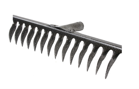 Грабли клепанные с витым зубом 14-зубые, рельсовая сталь, без черенка, (шт.)