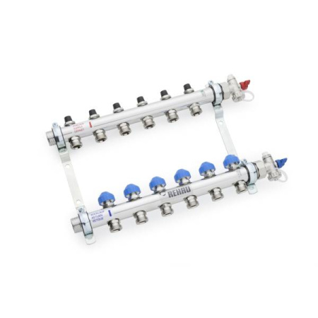 Распределительный коллектор RAUTHERM S HKV на 9 контуров нерж .сталь