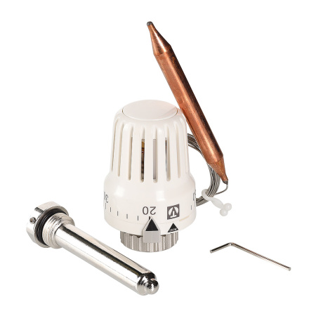 Термостатическая головка с выносным погружным датчиком 20–60 °С, 2 м