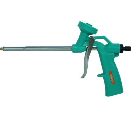 Пистолет для монтаж. пены, ПЛАСТМАСС.КОРПУС,рег. винт и адаптер, железy.курок,Sturm!