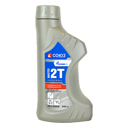 Масло СОЮЗ 2Т красн.,минер., UNIVERSAL MOTO 2T, JASO FB/ISO-L-EGB, 0.946 л