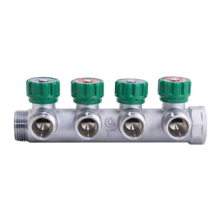 Коллектор Gappo евроконус 1х3/4х4 вых G1002.04