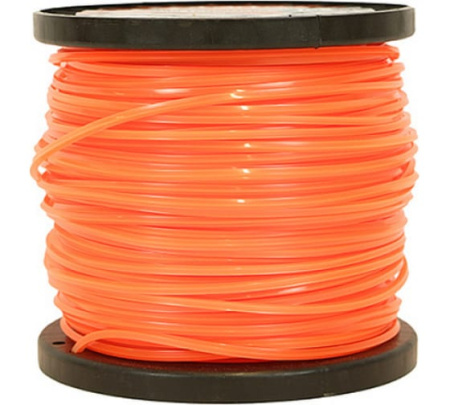 Леска для триммера, d=2.4мм, l=100м, квадрат, оранж., бобина, Sturm!