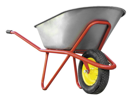 Тачка строительная одноколесная, грузоподъемность 200кг, объем 90л, (шт.)