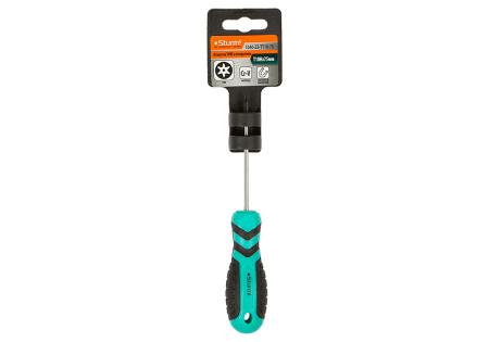 Отвертка TORX с ОТВЕРСТ. магнит. наконеч., эрго ручка TT10H*75мм, Sturm!