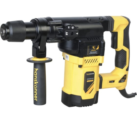 Перфоратор Hanskonner 1800Вт,36мм,3 реж,7Дж,0-4100уд/мин,0-890об/мин,ВЕРТИКАЛ.4м каб. кейс