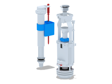 Арматура кноп. (мет.) хром с ниж. подв. /20/ WC 8510C