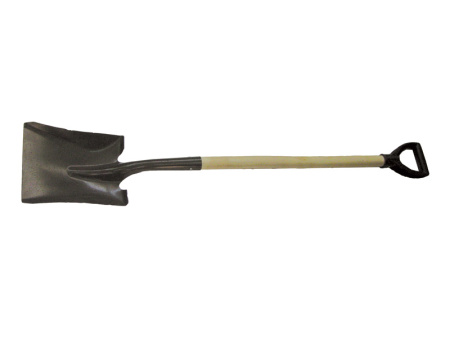 Лопата совковая амер. типа сталь 1,5мм. с черенком в/с и V-образной ручкой, 810мм, (шт.)