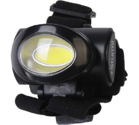 Фонарь налобный, COB светодиод, 3 режима, 140лм, Sturm!