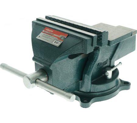 Тиски слесарные 150мм, ПОВОРОТНЫЕ УСИЛЕННЫЕ, Sturm!