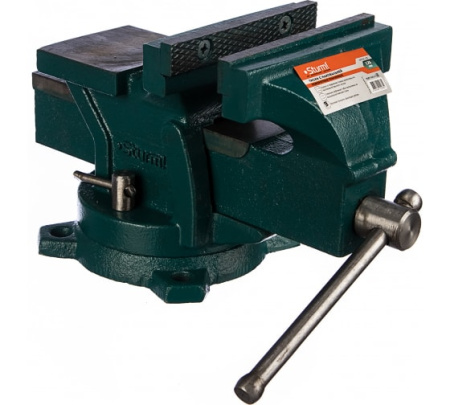 Тиски слесарные 125 мм, ПОВОРОТНЫЕ УСИЛЕННЫЕ, Sturm!