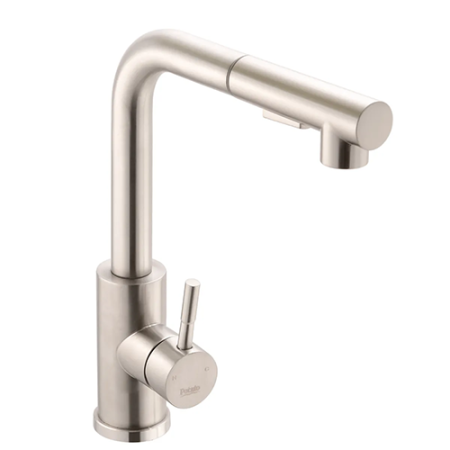 Смеситель для кухни POTATO P0047S одноруч, с высоким изливом, гайка, нерж [1/10]