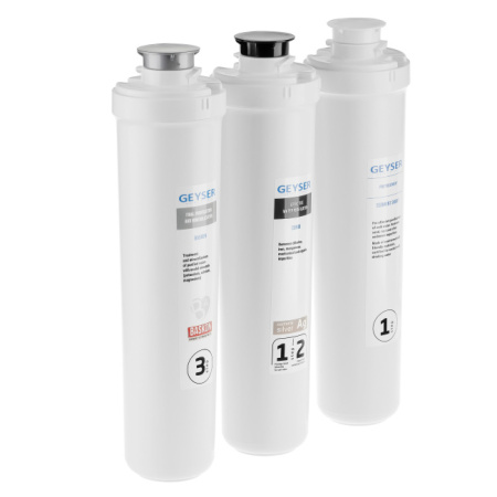 Комплект сменных картриджей Гейзер-Оптима для мягкой воды 50123