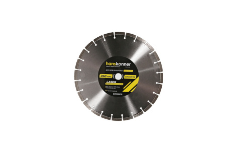 Алмазный диск 350x25,4 LASER CONCRETE, для бензорезов, Hanskonner
