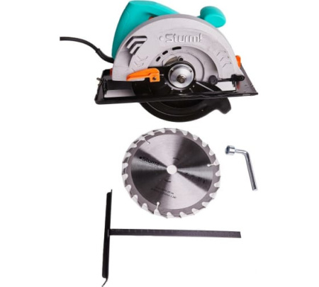 Пила циркулярная 1600Вт, ТПД 185х20мм, пропил 59мм, сбор пыли, Sturm!