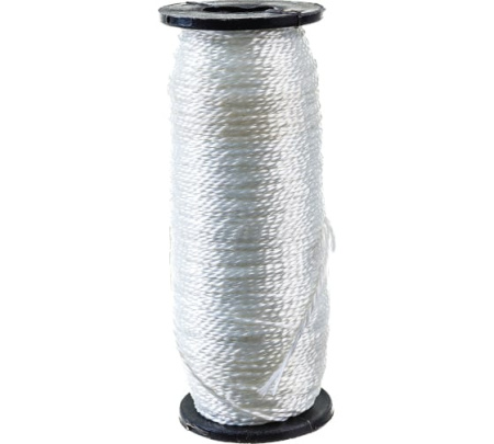 Шнур кручёный копроновый, 1,5мм, L 100м (катушка), Сибртех Pоссия