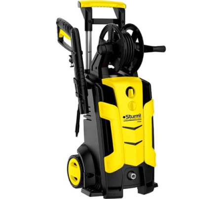 Мойка высокого давления 2.3кВт, 160 бар, АСИНХР.ДВИГ, катушка ФУНКЦИЯ ВСАСЫВ, Sturm!