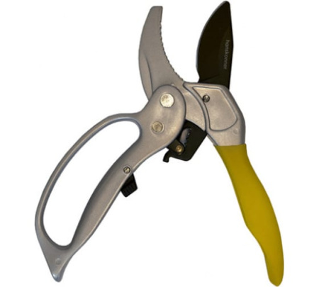 Ручной секатор 205 мм с храповым механизмом алюмин ручка HansKonner