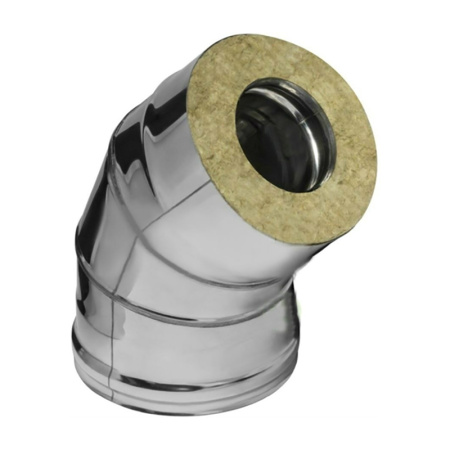 Сэндвич-колено 135° (430/0,5мм + нерж.) Ф150х210