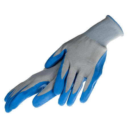 Нейлоновые перчатки с рифленым латексным покрытием РемоКолор